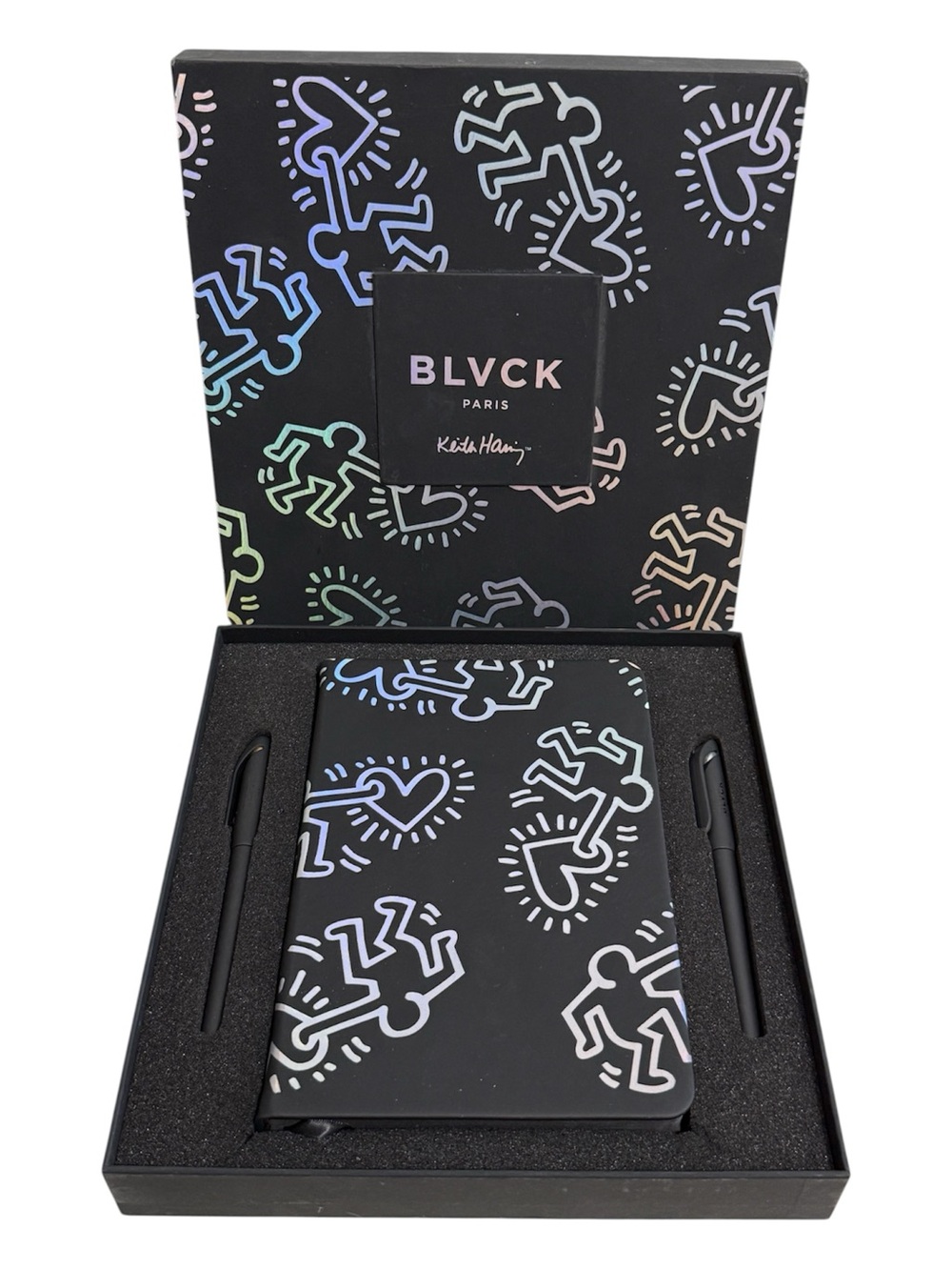 BLVCK PARIS X KEITH HARING NOTEBOOK AND PEN SET